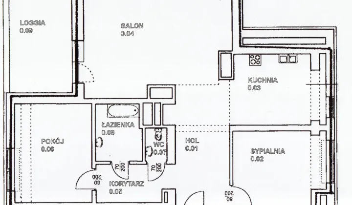 Mieszkanie 3-pokojowe Warszawa Praga-Południe, ul. Perkuna