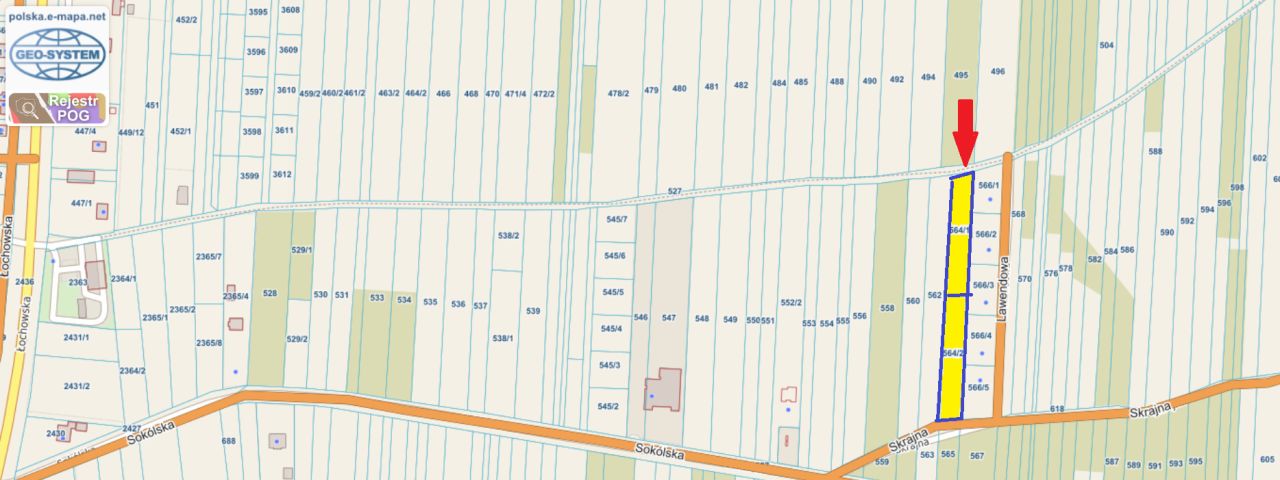 Działka budowlana Stanisławów, Skrajna. Zdjęcie 5