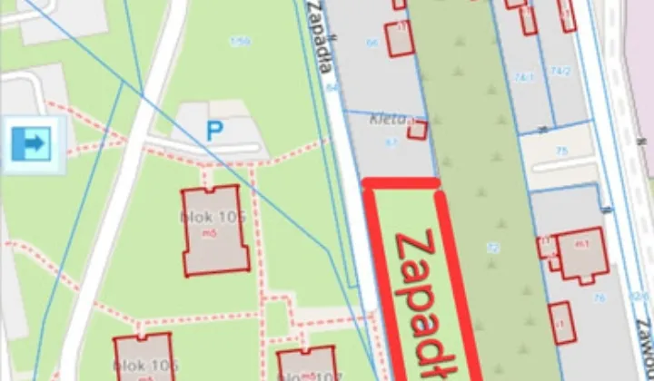 Działka budowlana Łódź Zarzew, ul. Zapadła