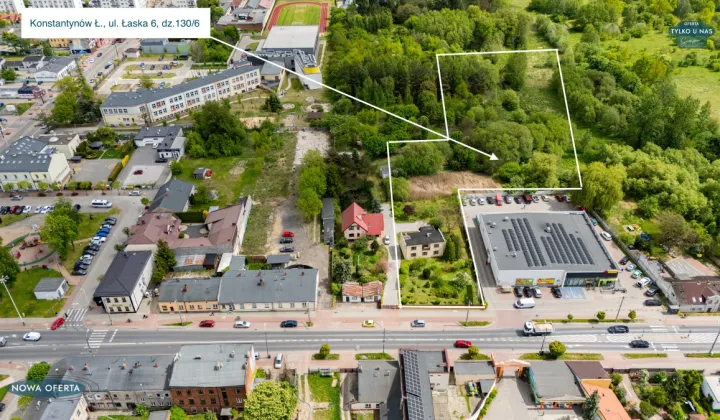 Działka budowlana Konstantynów Łódzki, ul. Łaska