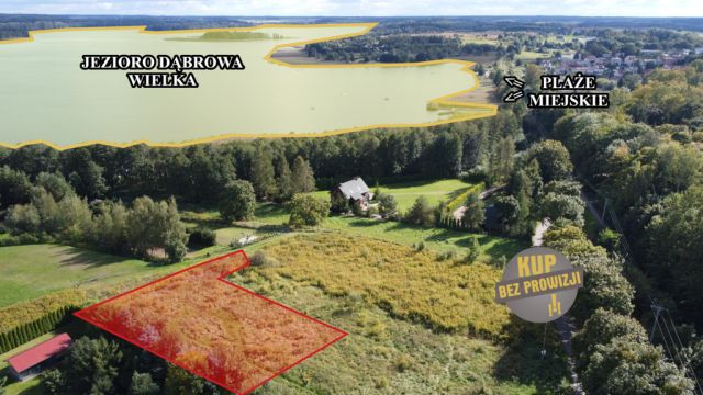 Działka budowlana Dąbrówno, ul. Michała Kajki. Zdjęcie 1