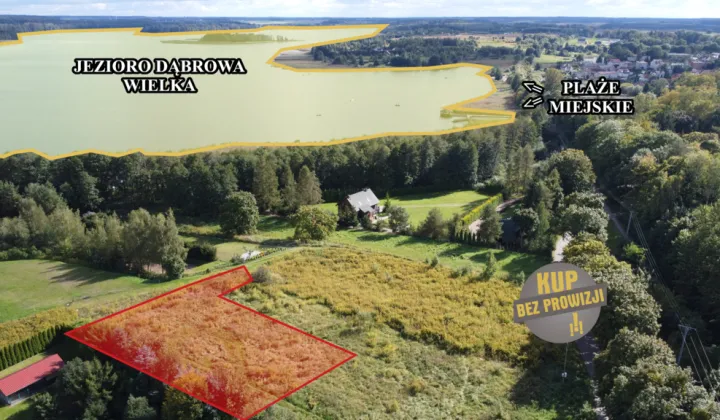 Działka budowlana Dąbrówno, ul. Michała Kajki