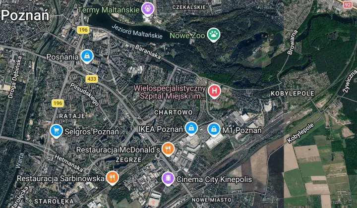 Mieszkanie 2-pokojowe Poznań Rataje, os. Rusa