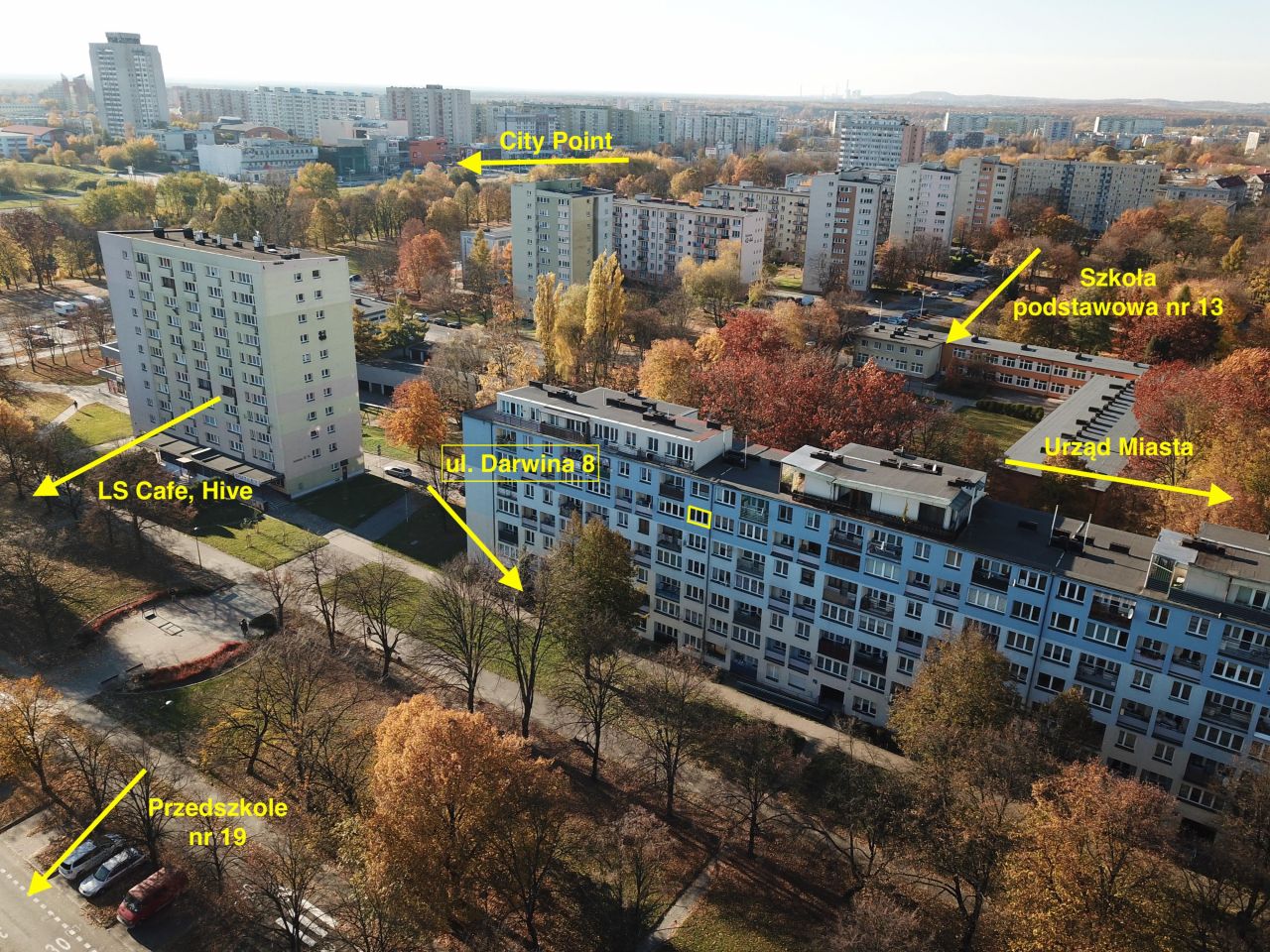 Mieszkanie 2-pokojowe Tychy Centrum, ul. Darwina