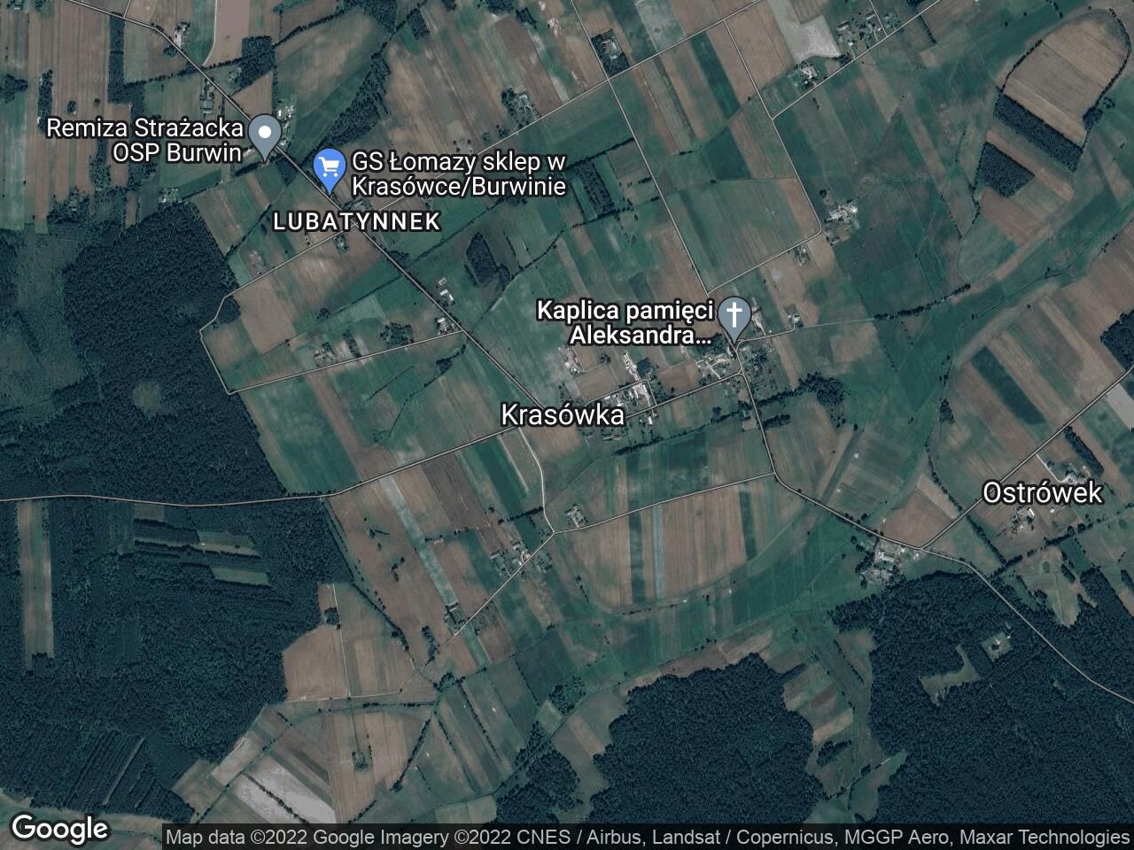 Działka leśna Krasówka