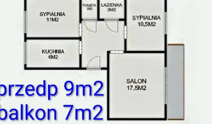 Mieszkanie 3-pokojowe Chrzanów