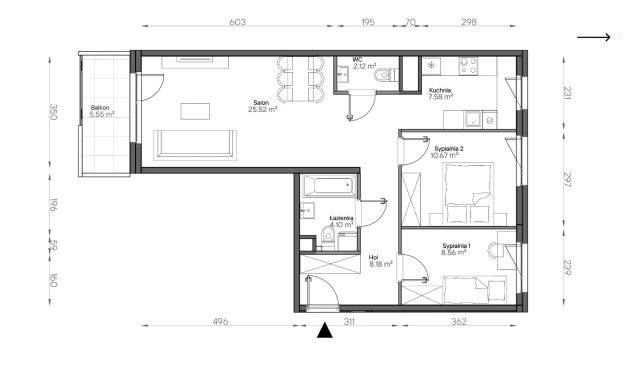 Mieszkanie 3-pokojowe Warszawa Praga-Południe, ul. Podskarbińska. Zdjęcie 7