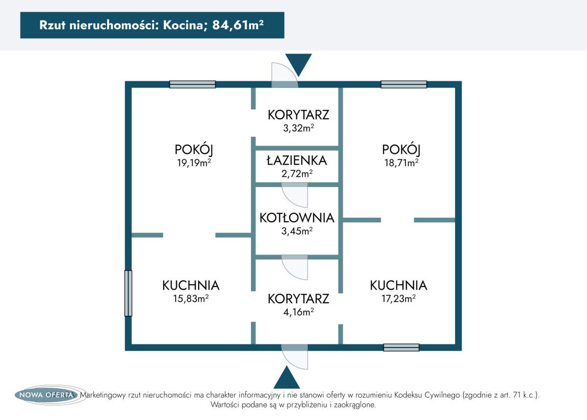 dom wolnostojący, 4 pokoje Kocina. Zdjęcie 20