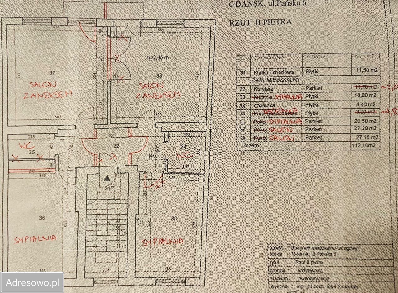 Mieszkanie 4-pokojowe Gdańsk Główne Miasto, ul. Pańska. Zdjęcie 17