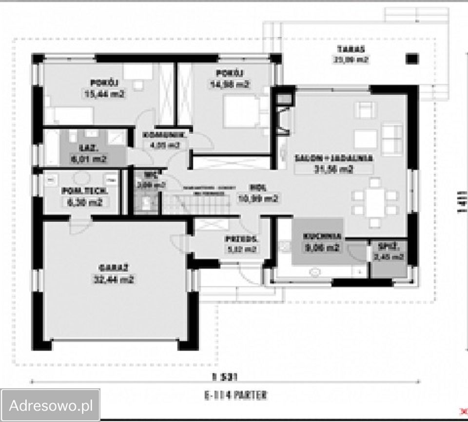 dom wolnostojący, 4 pokoje Jarszewo, ul. Cicha. Zdjęcie 12