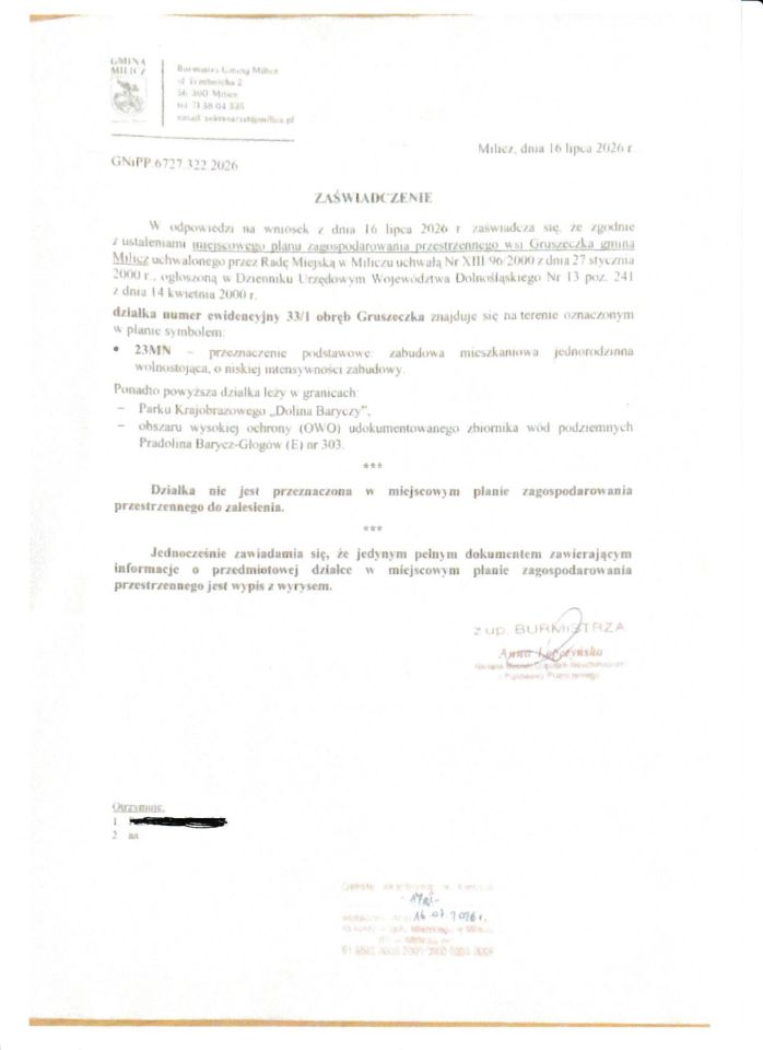 Działka budowlana Gruszeczka. Zdjęcie 3