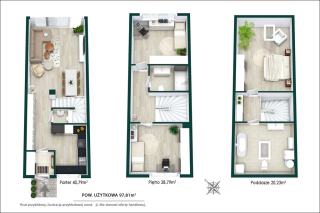 dom szeregowy, 5 pokoi Grodzisk Mazowiecki, ul. 3 Maja. Zdjęcie 35