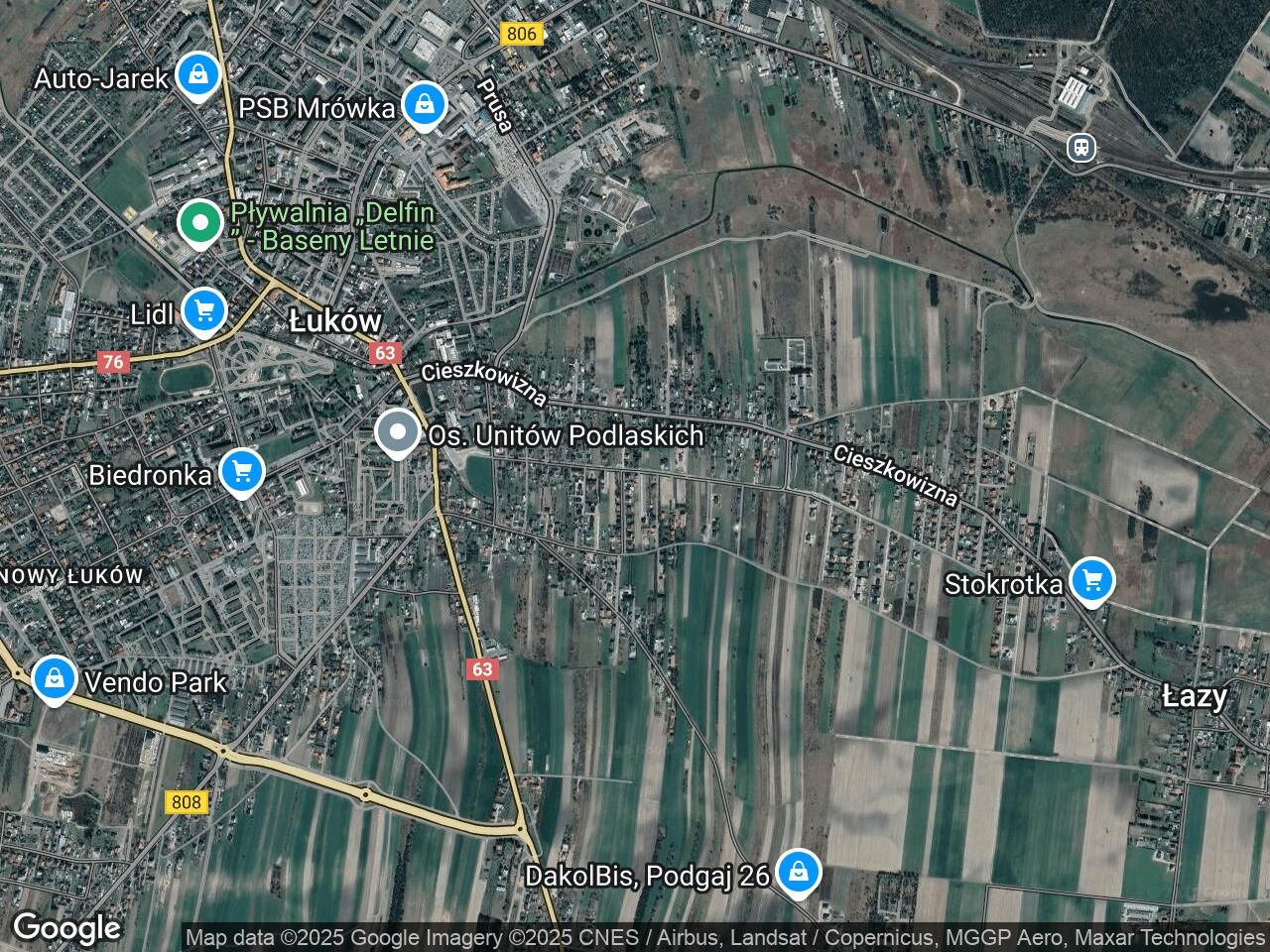 Działka budowlana Łuków, ul. Polna