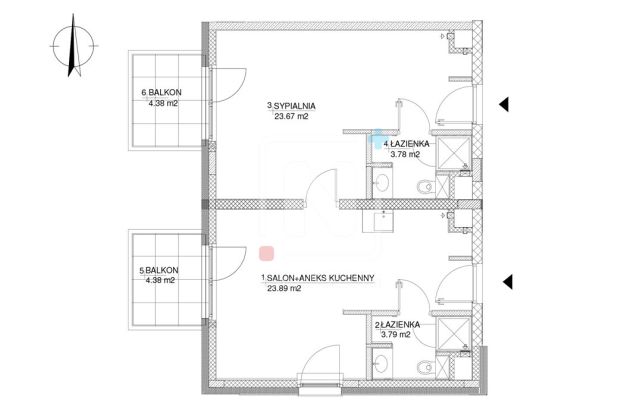 Mieszkanie 2-pokojowe Warszawa Wilanów, al. Rzeczypospolitej. Zdjęcie 13
