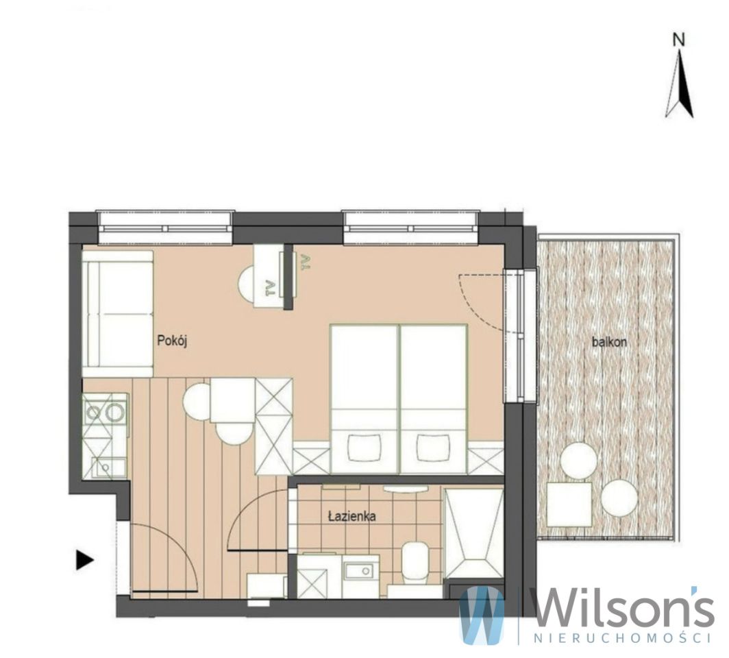 Mieszkanie 2-pokojowe Stegna, ul. Grunwaldzka. Zdjęcie 4