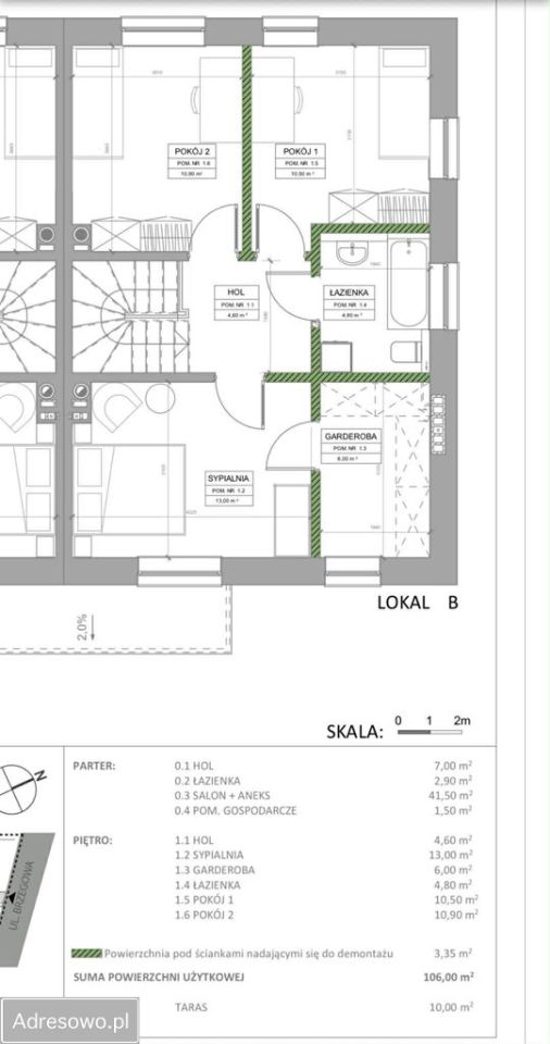 bliźniak, 4 pokoje Łomianki Dolne, ul. Brzegowa. Zdjęcie 2