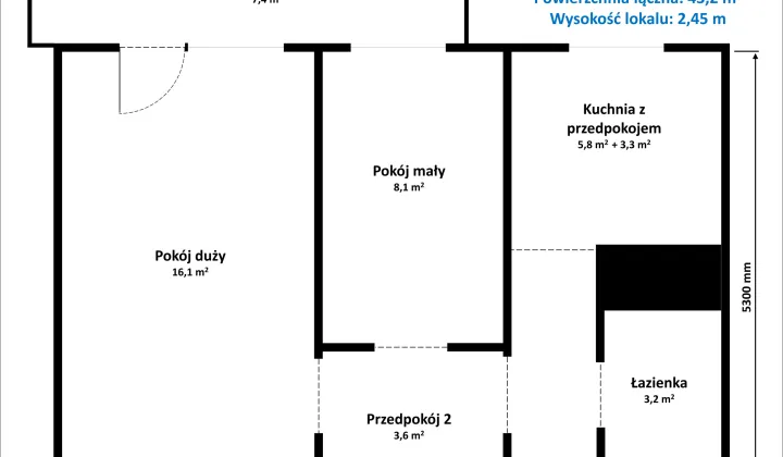 Mieszkanie 2-pokojowe Skierniewice Widok, ul. Adama Asnyka