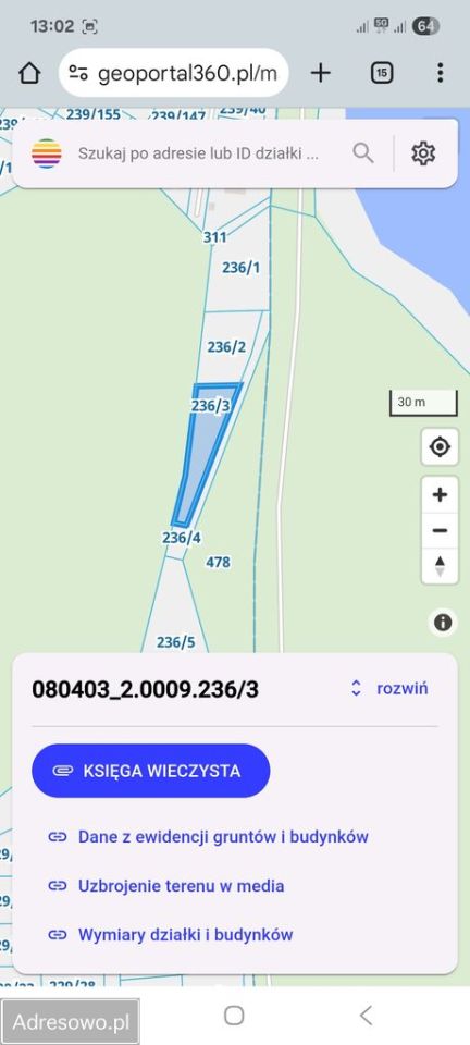 Działka rekreacyjna Uście. Zdjęcie 4