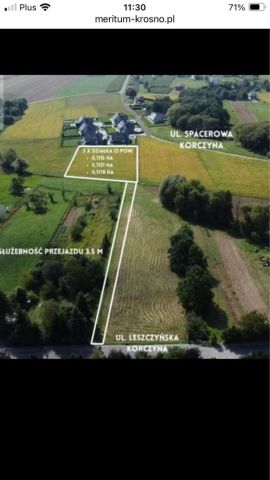 Działka budowlana Korczyna Olszyny. Zdjęcie 1