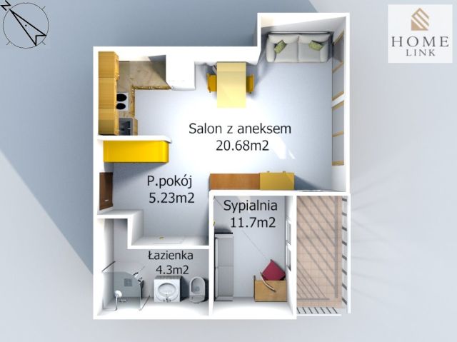 Mieszkanie 2-pokojowe Olsztyn, ul. Tadeusza Kościuszki. Zdjęcie 6