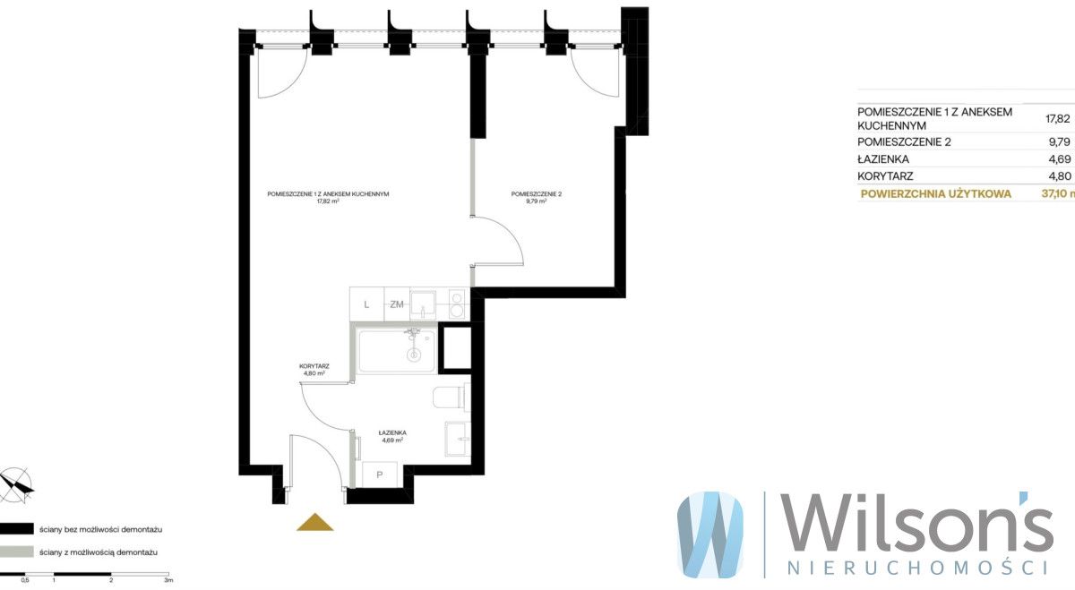 Mieszkanie 2-pokojowe Gdynia Orłowo, al. Zwycięstwa. Zdjęcie 4