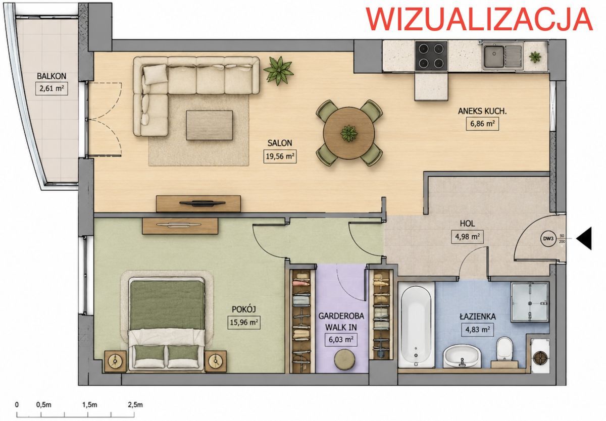 Mieszkanie 2-pokojowe Warszawa Wola, ul. Radziwie. Zdjęcie 4