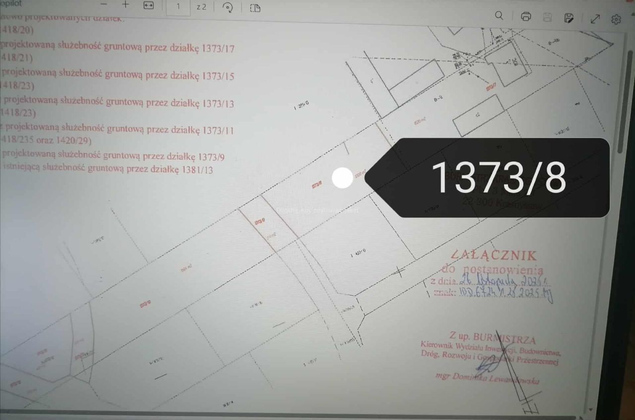 Działka budowlana Krasnystaw, ul. Kościuszki