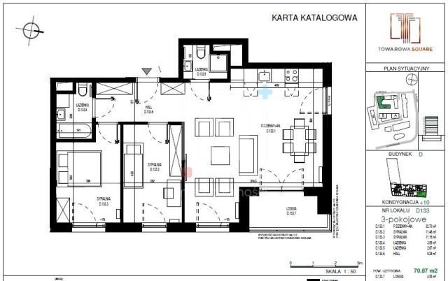 Mieszkanie 3-pokojowe Warszawa Wola, ul. Prosta. Zdjęcie 15
