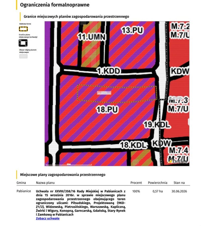Działka budowlana Pabianice, ul. Jana Pietrusińskiego. Zdjęcie 3