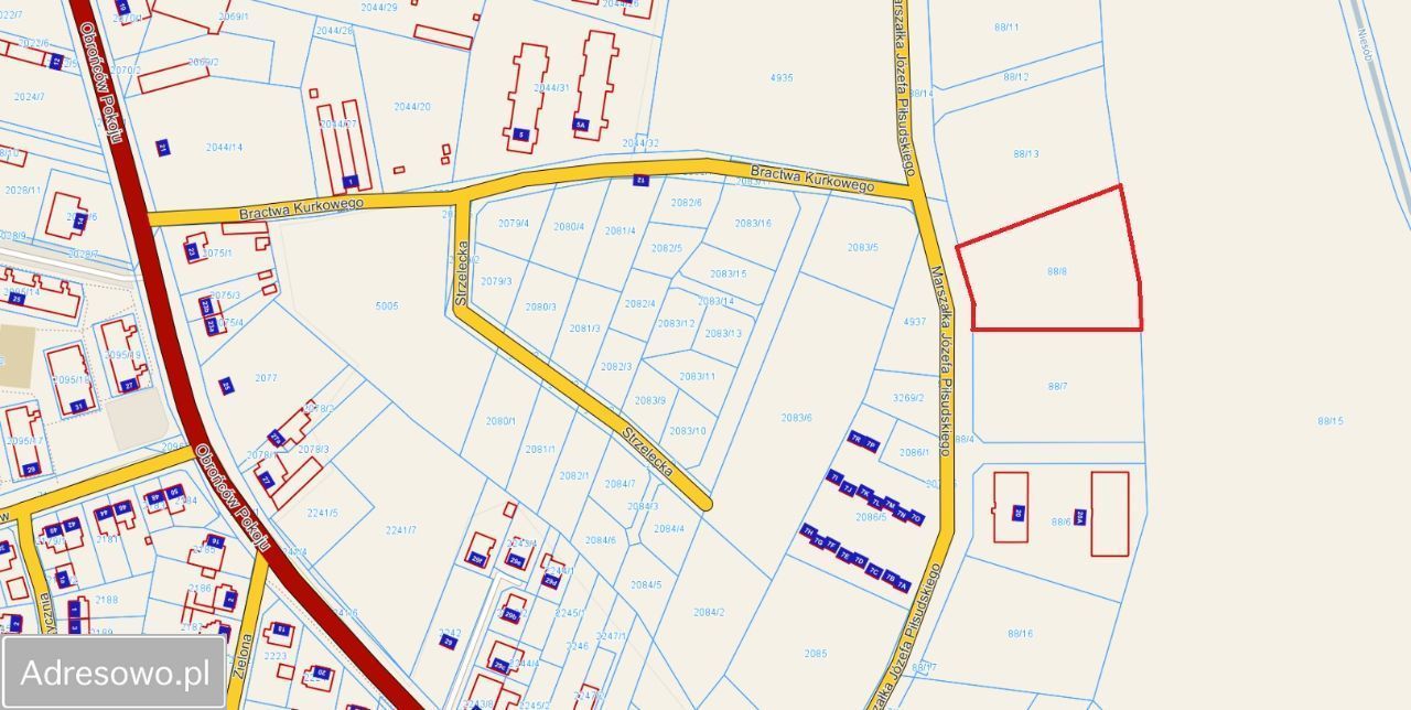 Działka budowlana Kępno, ul. Marszałka Józefa Piłsudskiego