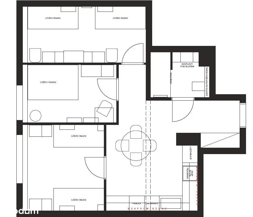 Mieszkanie 3-pokojowe Kąty Wrocławskie, ul. Janusza Korczaka. Zdjęcie 12