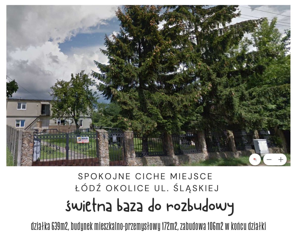 Działka budowlana Łódź Górna, ul. Śląska
