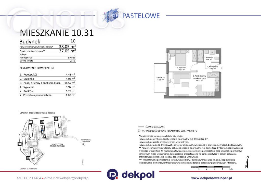 Mieszkanie 2-pokojowe Gdańsk, ul. Pastelowa. Zdjęcie 14