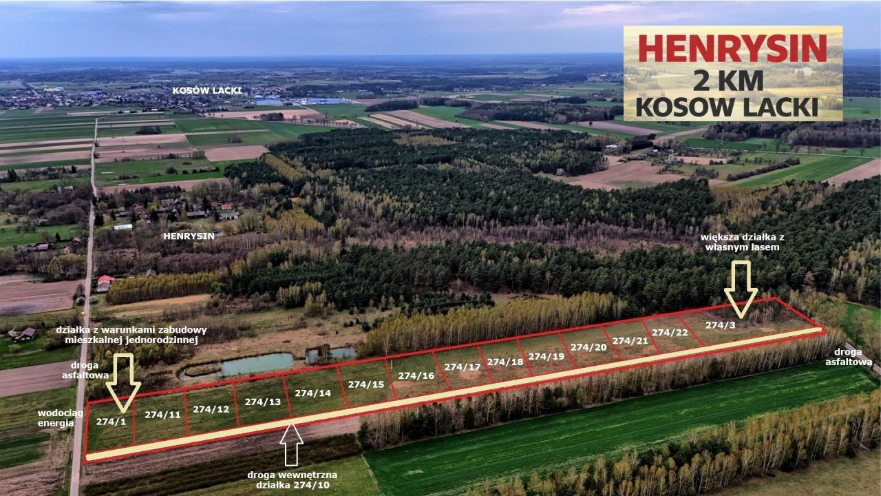Działka budowlana Henrysin. Zdjęcie 2