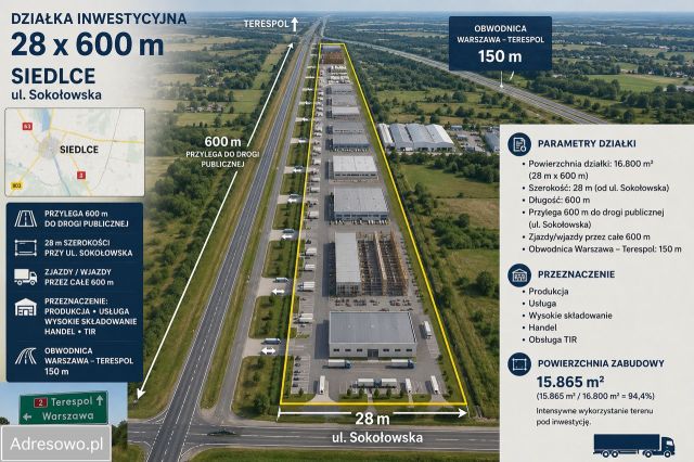 Działka inwestycyjna Siedlce, ul. Żytnia. Zdjęcie 1