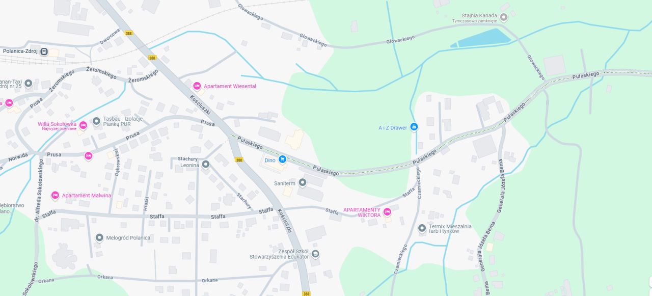 Działka budowlana Polanica-Zdrój, ul. Kazimierza Pułaskiego