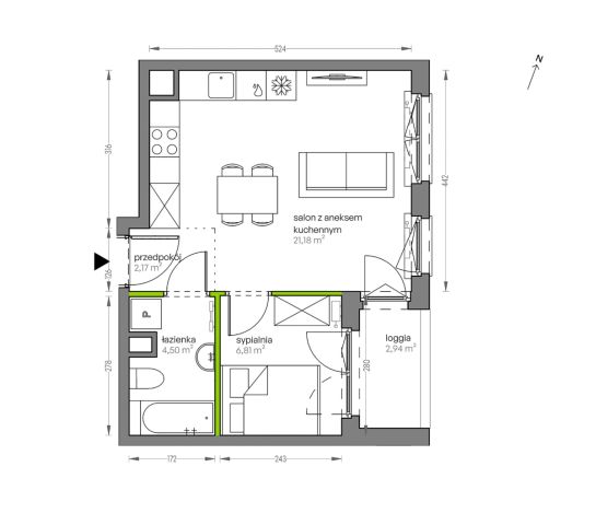 Mieszkanie 2-pokojowe Kraków Płaszów, ul. Myśliwska. Zdjęcie 25