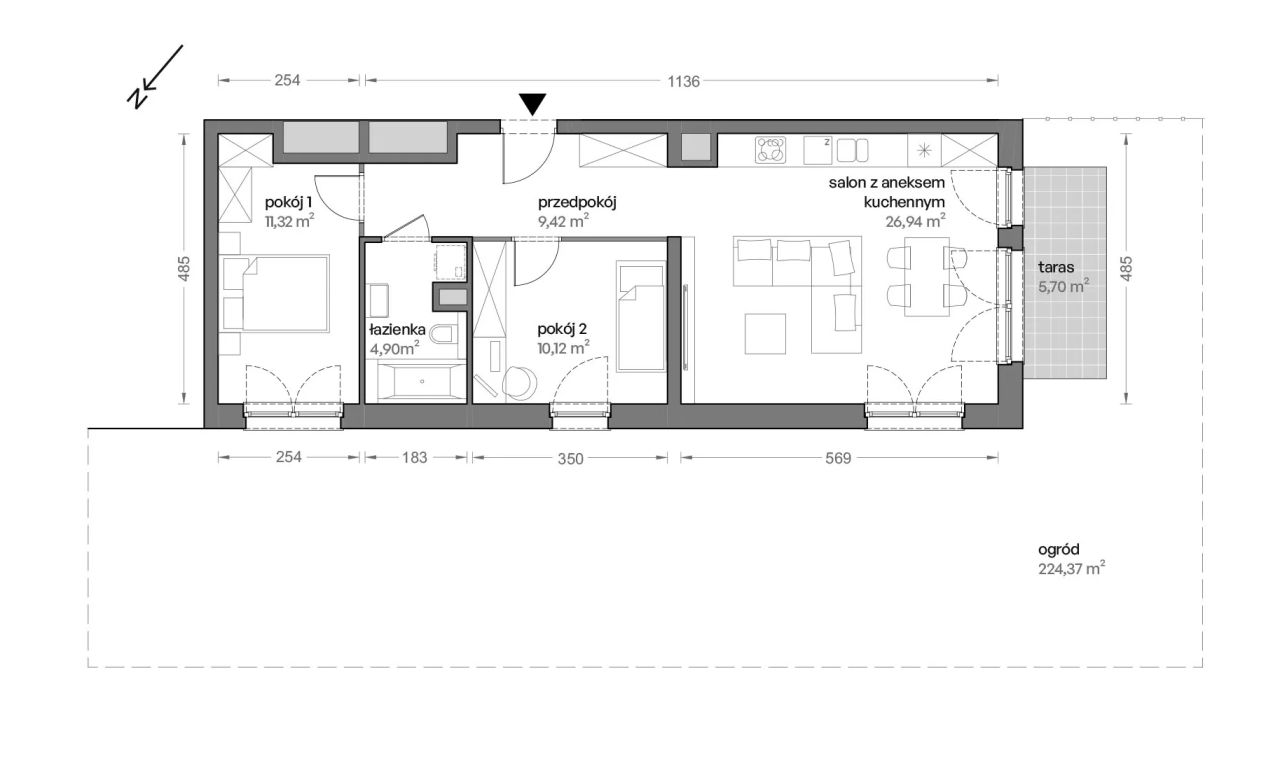 Mieszkanie 3-pokojowe Katowice Brynów, ul. Ceglana. Zdjęcie 7