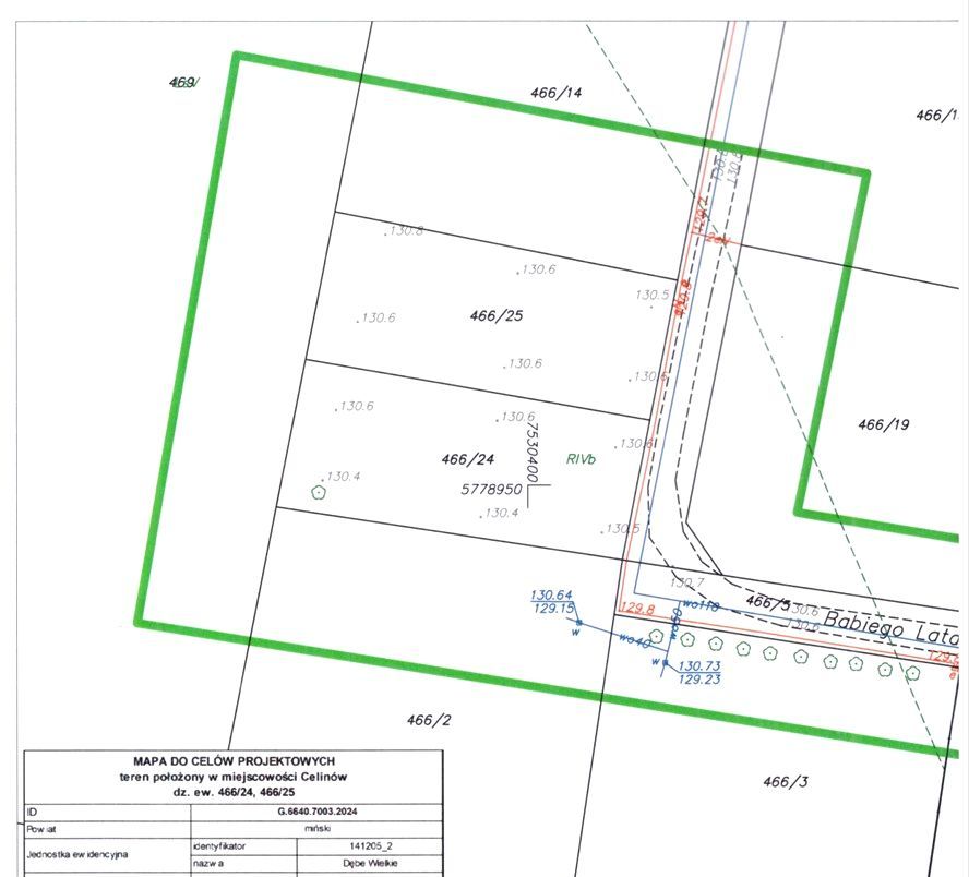 Działka budowlana Celinów, ul. Babiego Lata