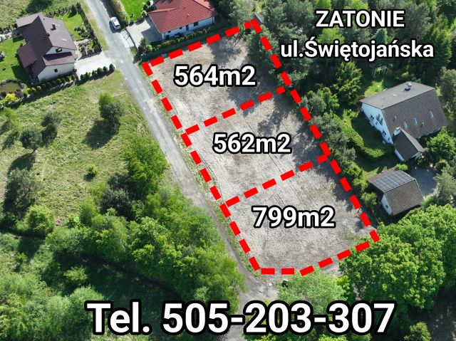 Działka budowlana Zielona Góra Zatonie, ul. Zatonie-Świętojańska. Zdjęcie 2