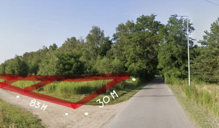 Działka rolno-budowlana Dobra-Nowiny, Moskule