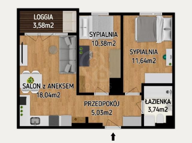 Mieszkanie 3-pokojowe Wrocław, ul. Tęczowa. Zdjęcie 14