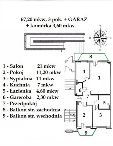 Mieszkanie 3-pokojowe Wrocław Kuźniki, ul. Pucka. Zdjęcie 11