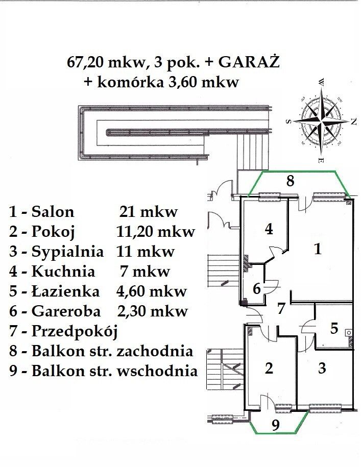 Mieszkanie 3-pokojowe Wrocław Kuźniki, ul. Pucka. Zdjęcie 11