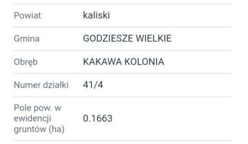 Działka budowlana Kakawa-Kolonia