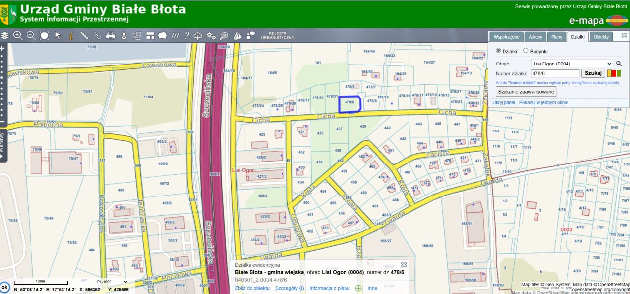 Działka budowlana Lisi Ogon, ul. Cicha. Zdjęcie 2