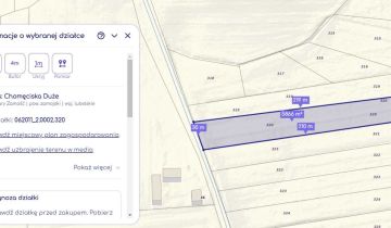 Działka budowlana Chomęciska Duże
