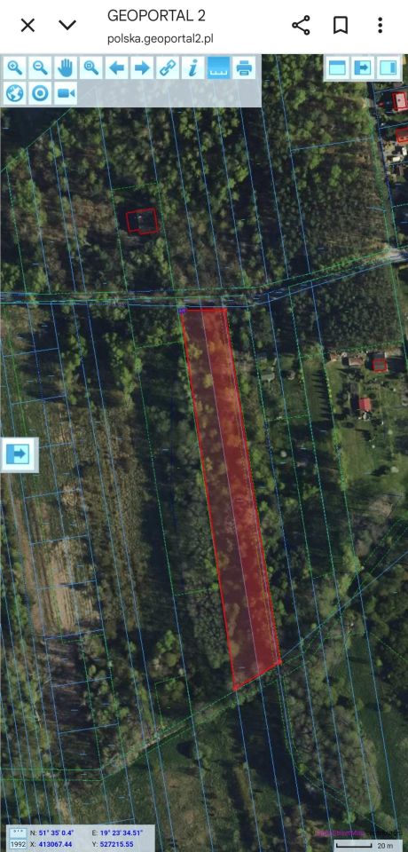 Działka rolno-budowlana Huta Dłutowska Kapkazy, ul. Kapkazy. Zdjęcie 6