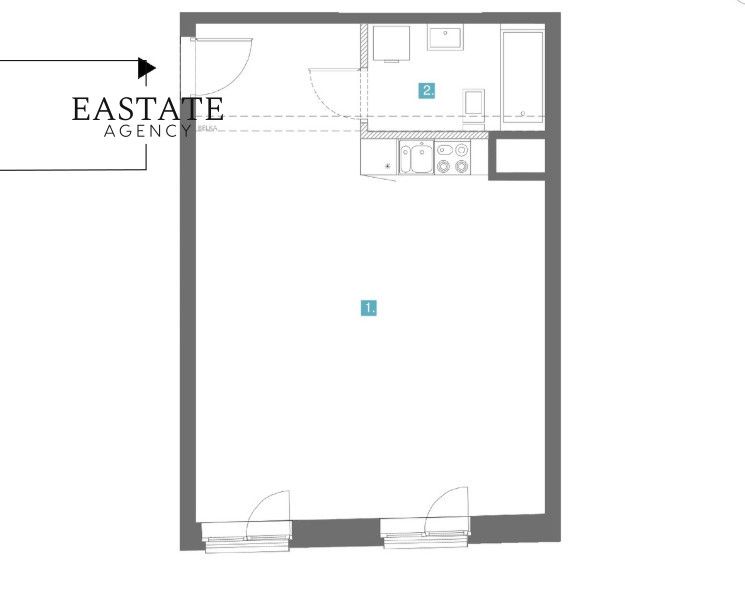 Mieszkanie 1-pokojowe Gdańsk Śródmieście, ul. Chmielna. Zdjęcie 8