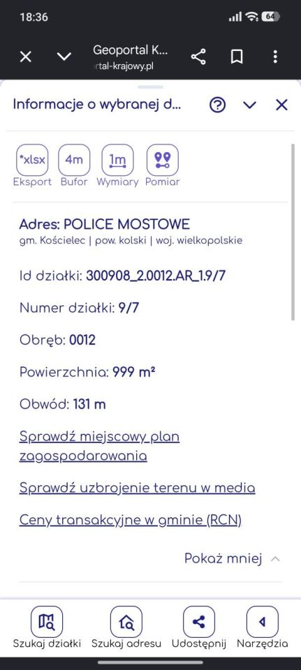 Działka budowlana Police Mostowe. Zdjęcie 5